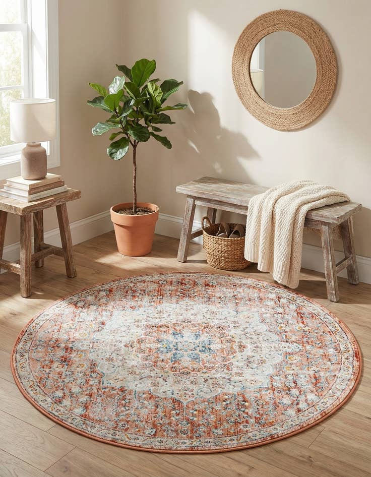 Detail image of  4' x 4' Newport Round Rug