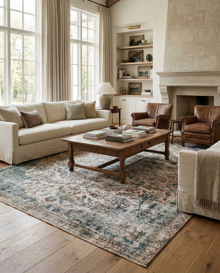 Detail image of 7' 10 x 10' 7 Hand Knotted Ultra Vintage Persian Wool Rug