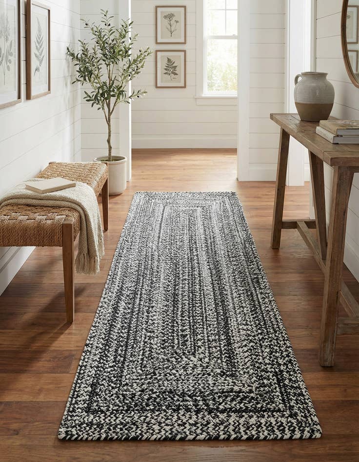 Detail image of 2' x 4' 1  Hand Woven Eco Verse   Washable Indoor / Outdoor Runner Rug