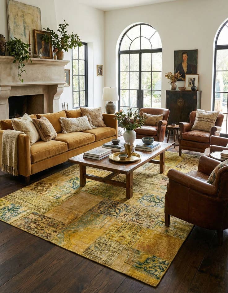 Detail image of  6' 10 x 10' 1  Hand Knotted Ultra Vintage Persian Wool Rug