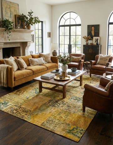 6' 10 x 10' 1 Hand Knotted Ultra Vintage Persian Wool Rug