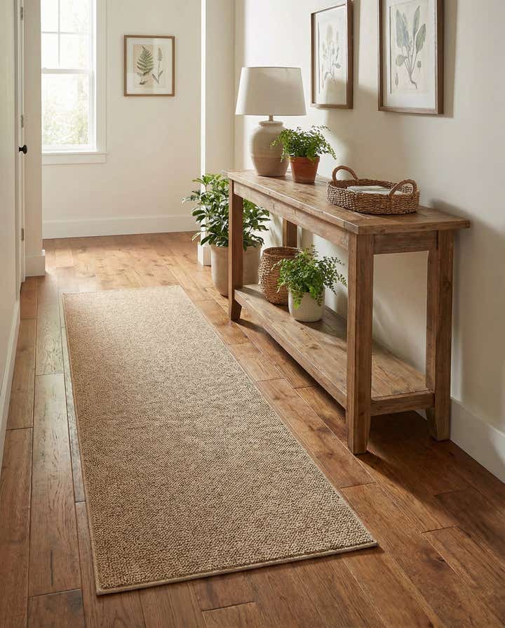 2' x 6' 1 Easy-Clean Solid Indoor / Outdoor Runner Rug