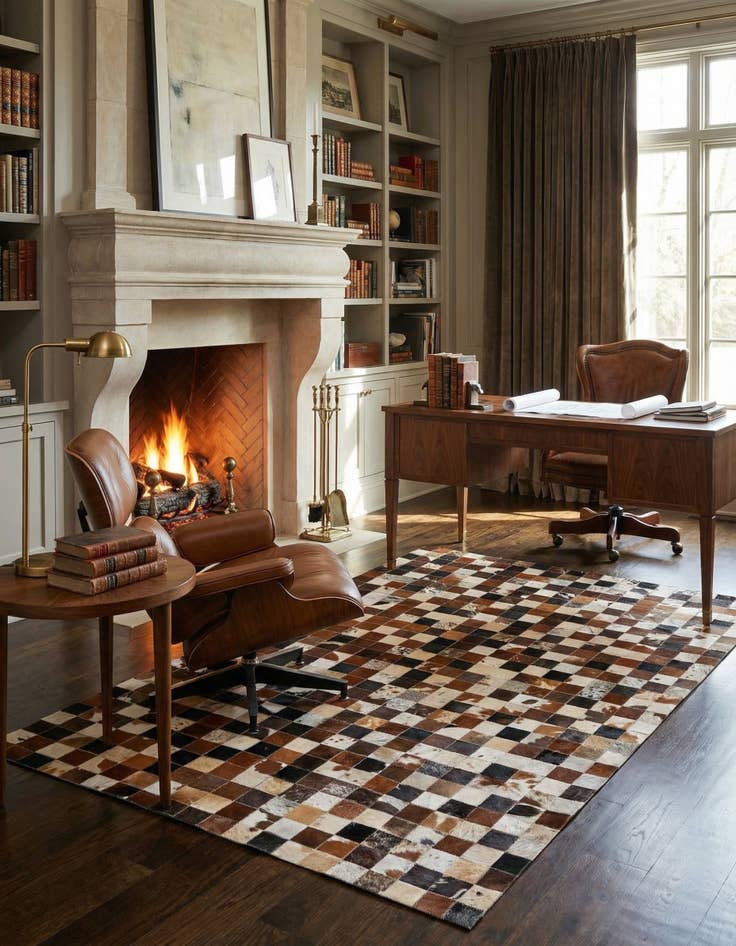 Detail image of  5' x 7' 10 Cowhide Rug