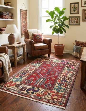 3' 8 x 5' 6 Hand Knotted Anatolian Wool Rug