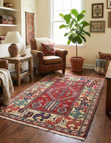 3' 8 x 5' 6 Hand Knotted Anatolian Wool Rug