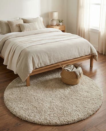  3' 3 x 3' 3 Athena Shag Round Rug