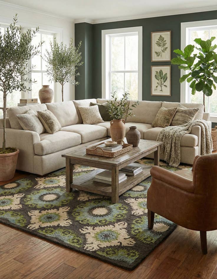 Detail image of 8' x 9' 10 Luna Wool Rug