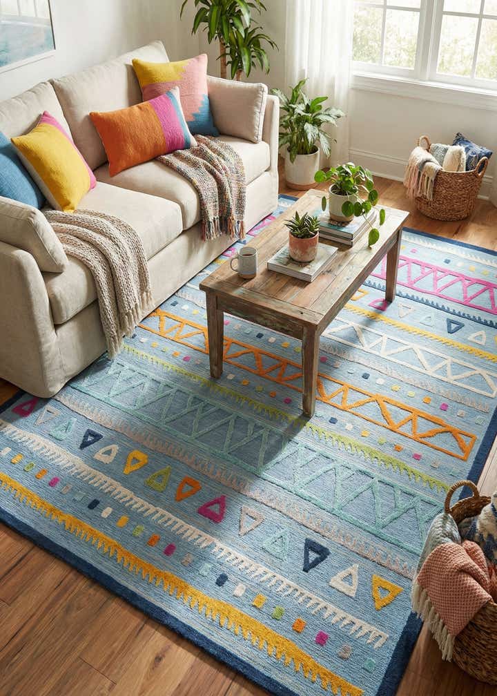 7' 3 x 9' 10 Easy-Clean Indoor / Outdoor Rug