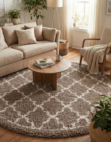 8' x 8' Infinity Shag Round Rug