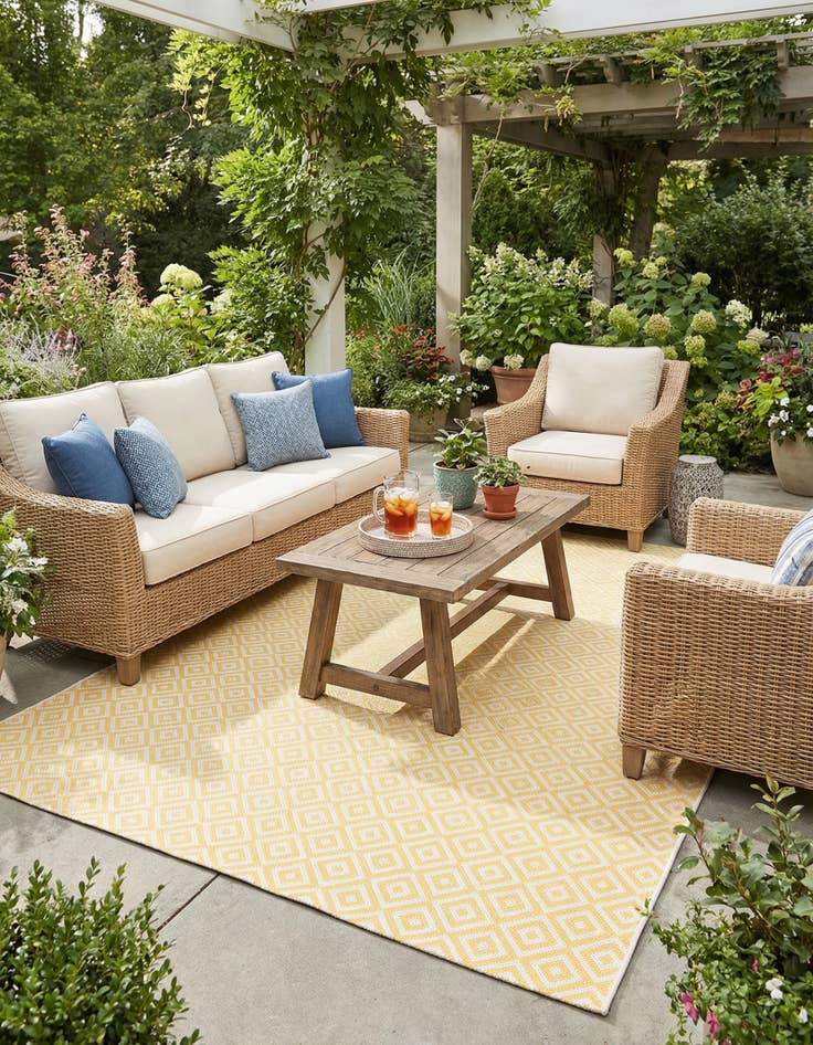 Detail image of 7' x 10' Easy-Clean Jill Zarin Costa Rica Indoor / Outdoor Rug