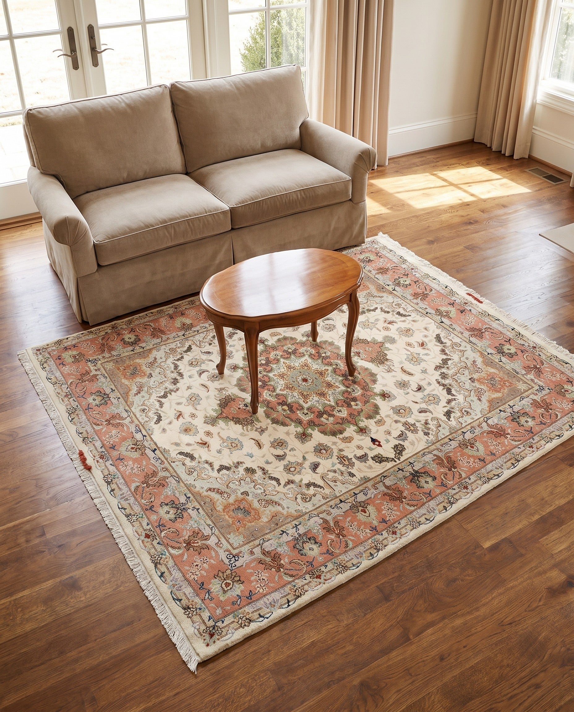 5' 1 x 6' 9 Tabriz Rug