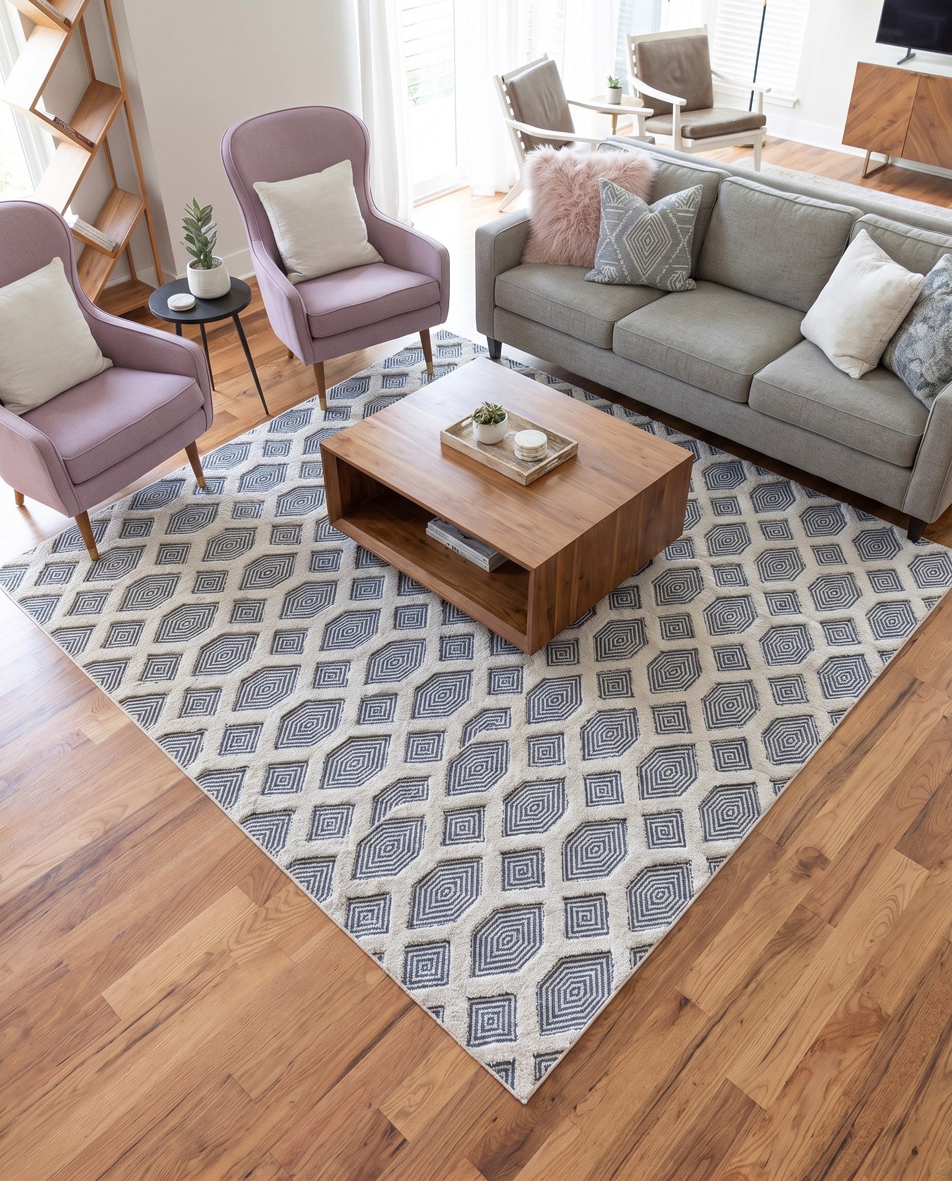 Navy Blue Sabrina Soto Casa Havana Rug