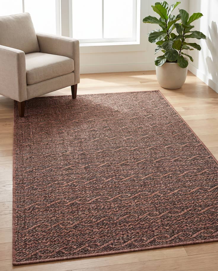 Detail image of 4' x 6' Easy-Clean Modern Indoor / Outdoor Rug
