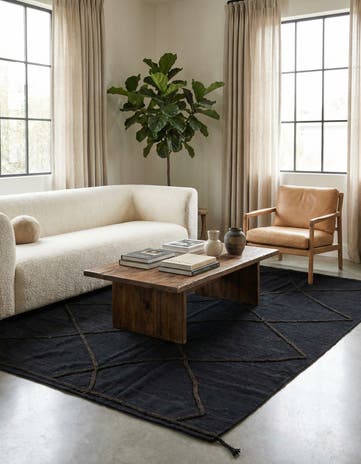 5' 8 x 7' 10 Hand Knotted Moroccan Wool Rug
