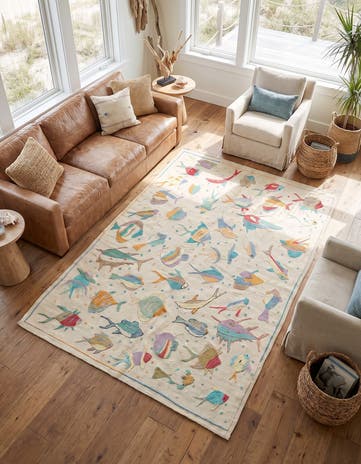 4' 2 x 6' Hand Woven Kilim Suzani Wool Rug