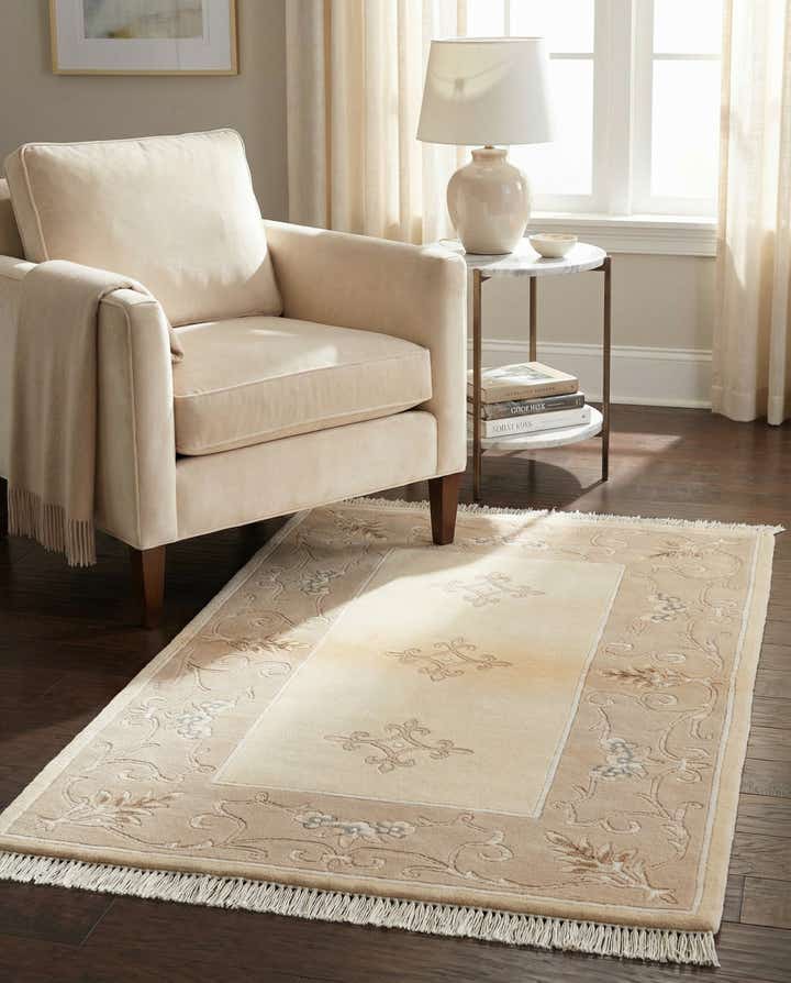 2' 11 x 4' 7 Hand Knotted Darya Wool Rug