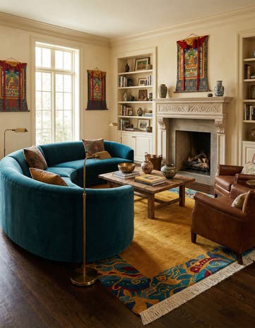 5' 8 x 7' 11 Hand Knotted Nepal Wool Rug