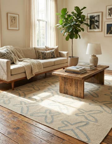 5' 8 x 8' Hand Woven Kilim Modern Wool Rug