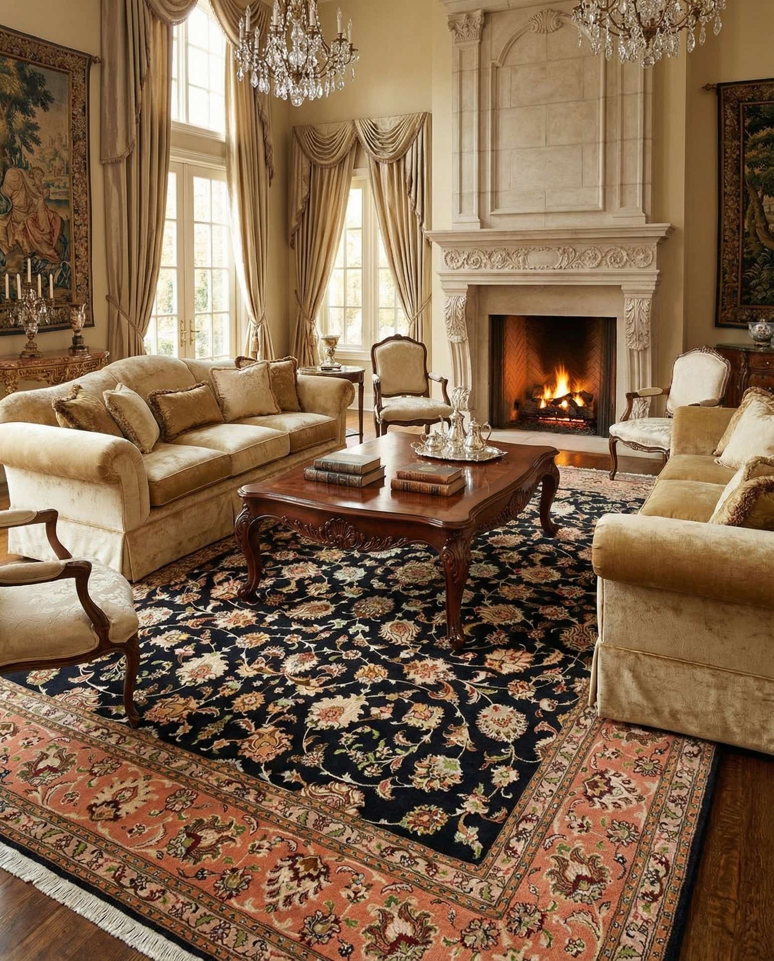 6' 9 x 8' 6 Tabriz Rug
