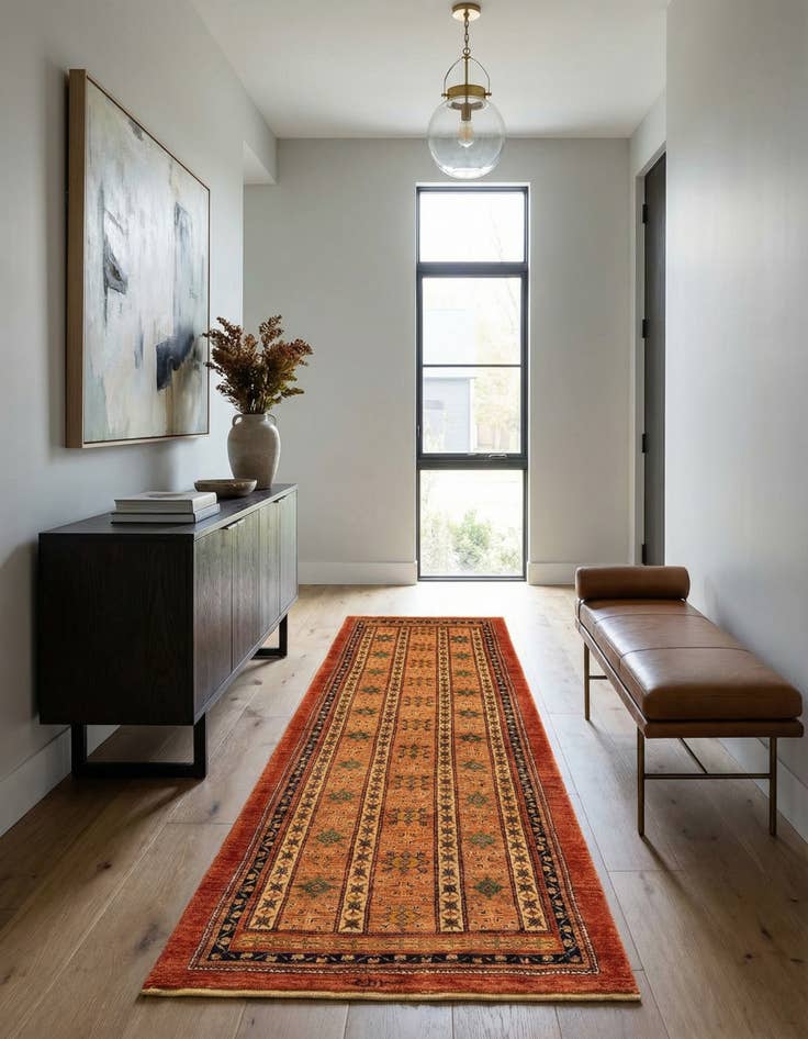 Detail image of 2' 9 x 9' 1 Luribaft Wool Runner Rug