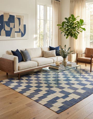 5' 10 x 7' 6 Hand Woven Kilim Modern Wool Rug