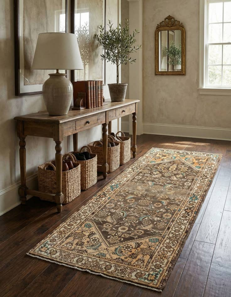 Detail image of 3' 4 x 9' 1 Hamedan Rug