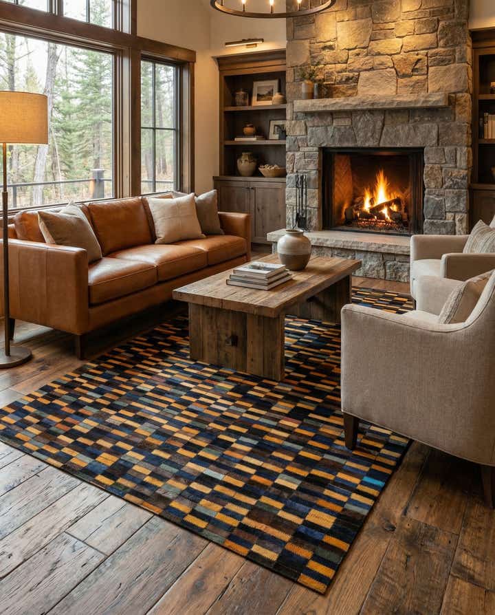 5' x 8' 1 Cowhide - Patchwork Rug