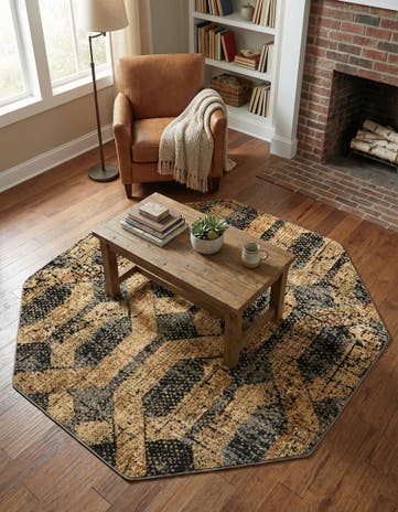 5' 3 x 5' 3 Saturn Octagon Rug