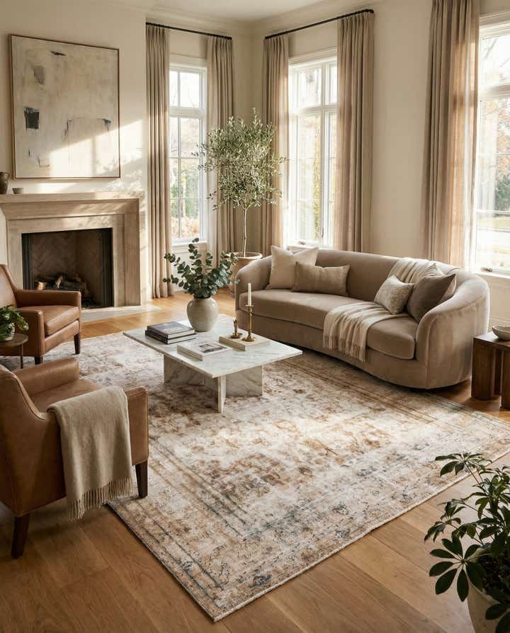 9' 9 x 13' 3 Hand Knotted Ultra Vintage Persian Wool Rug