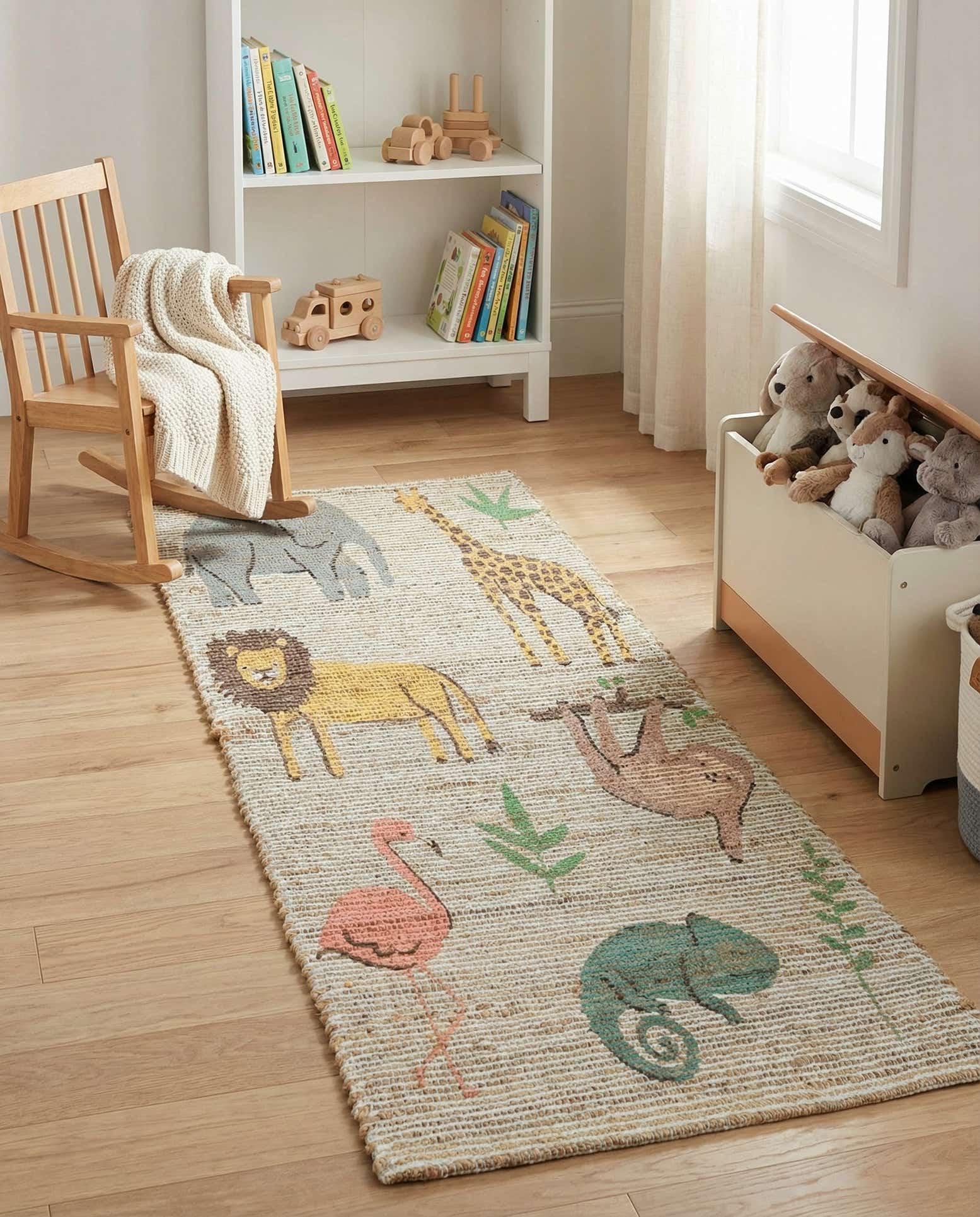 2' x 6' 1 Hand Woven Chenille Jute Runner Rug