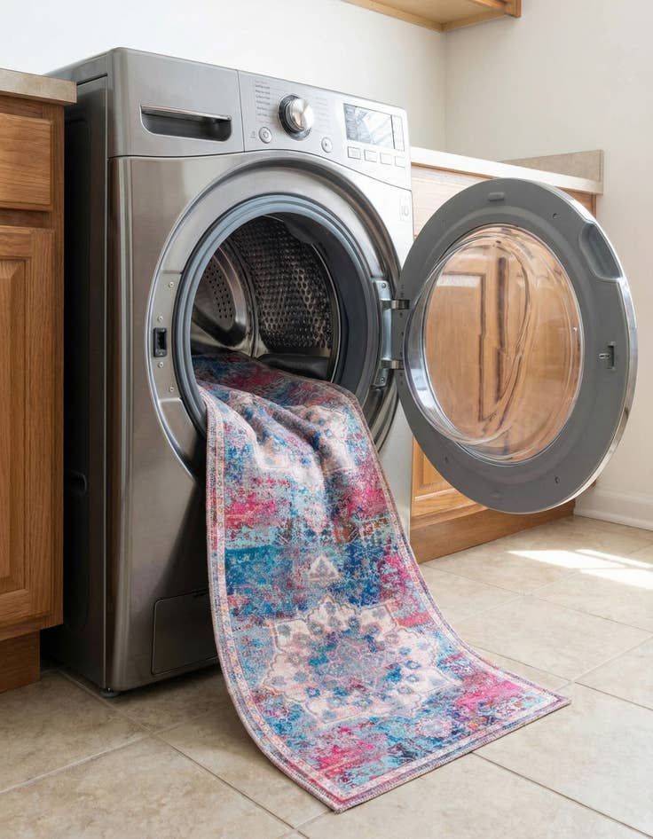 Detail image of 2' x 13'  Washable Renaissance Runner Rug