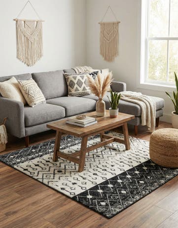 6' x 6' Moroccan Trellis Square Rug