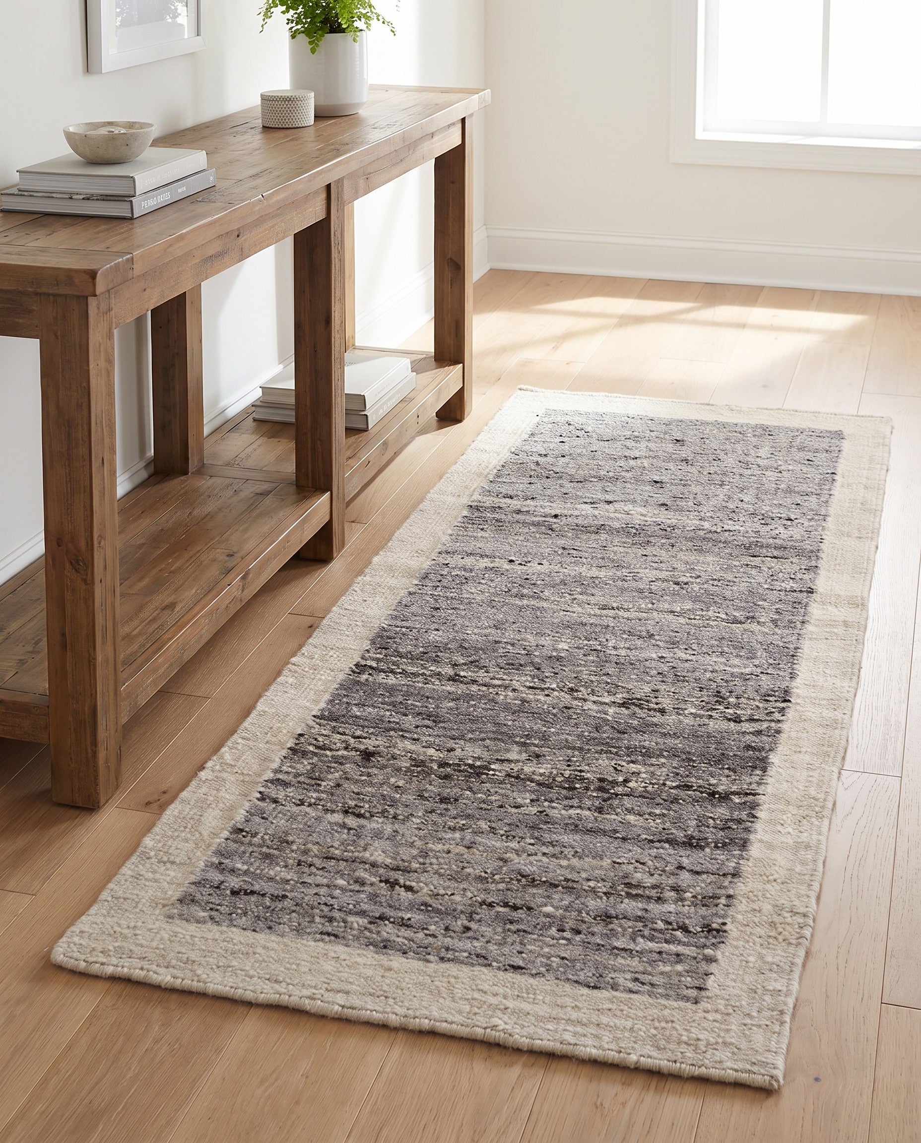 3' x 5' 11 Hand Knotted Moroccan Wool Runner Rug