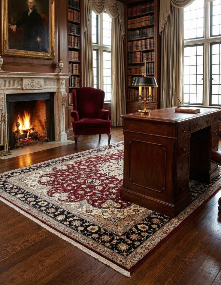 Detail image of 6' 9 x 10' 3 Tabriz Rug