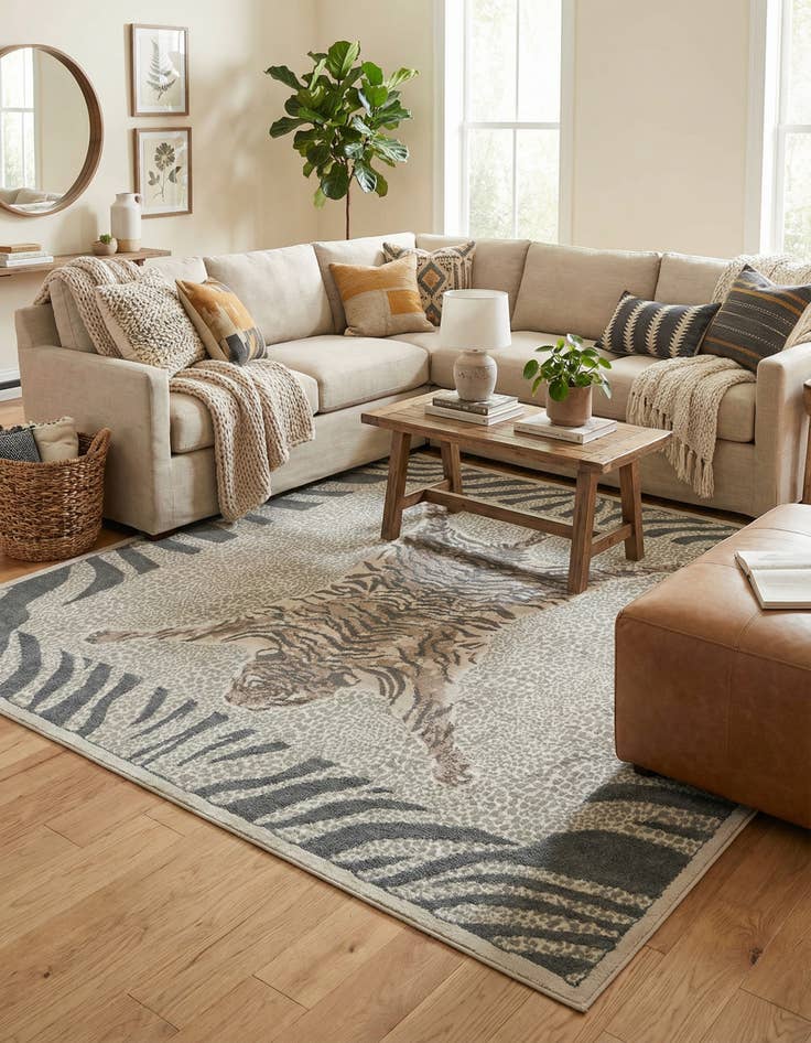 Detail image of 10' x 10' Safari Square Rug