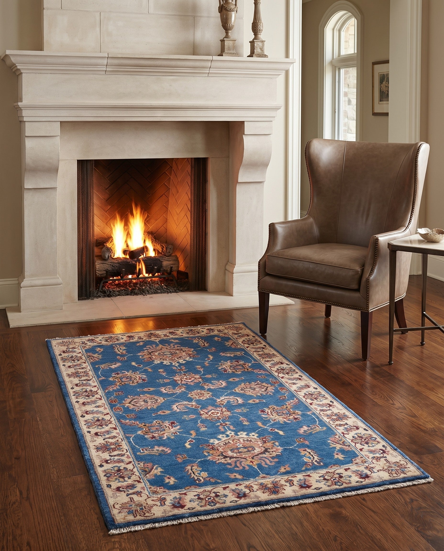 3' 1 x 5' 1 Hand Knotted Ziegler Rug
