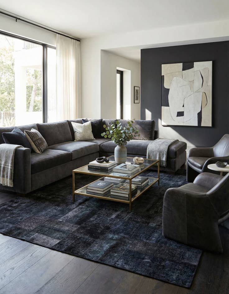 Detail image of 9' 1 x 12' 2  Hand Knotted Ultra Vintage Persian Wool Rug