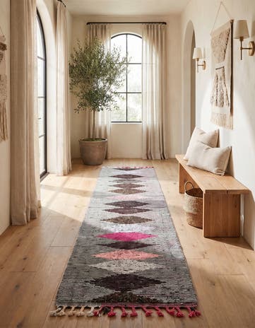 2' 7 x 15' 1 Hand Knotted Moroccan Wool Runner Rug
