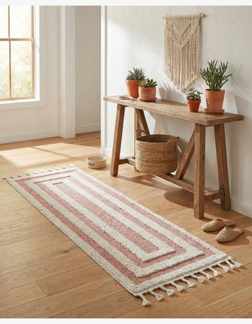 Pink Boho Runner Rug