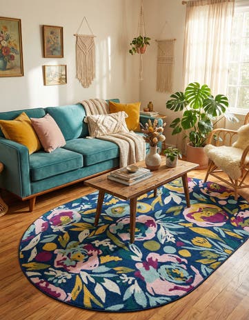 6' x 9' Bloom Oval Rug