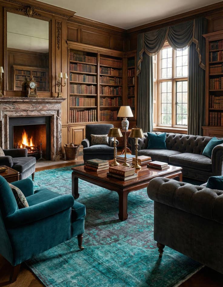 Detail image of 9' 5 x 12' 9 Vintage Royal Wool Rug