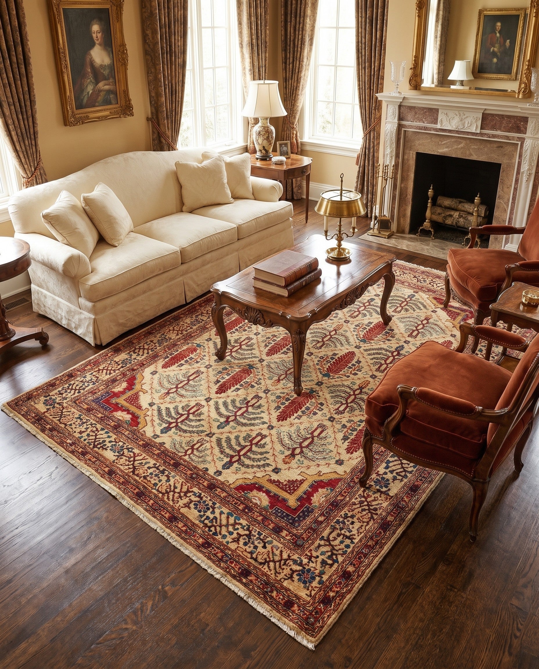 5' x 6' 7 Hand Knotted Ariana Ziegler Oriental Rug