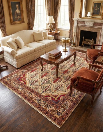 5' x 6' 7 Hand Knotted Ariana Ziegler Oriental Rug