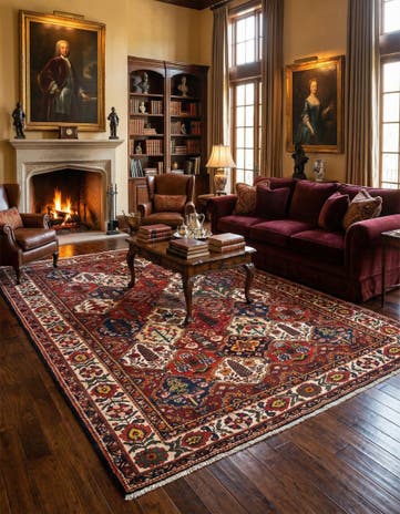 7' 1 x 9' 6 Bachtiar Wool Rug