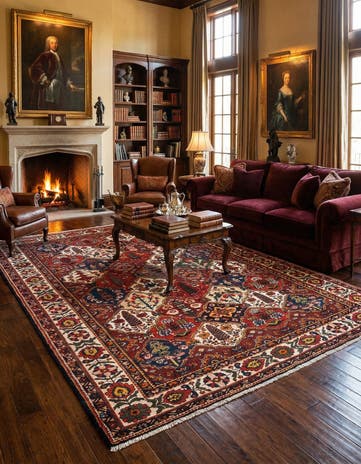 7' 1 x 9' 6 Bachtiar Wool Rug