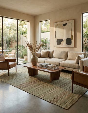 5' 10 x 7' 11 Hand Woven Kilim Modern Wool Rug