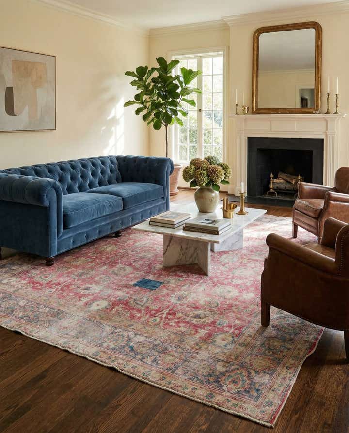 9' 7 x 11' 2 Hand Knotted Ultra Vintage Persian Wool Rug