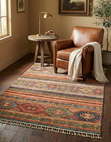 3' 5 x 4' 10 Hand Knotted Ariana Ziegler Rug