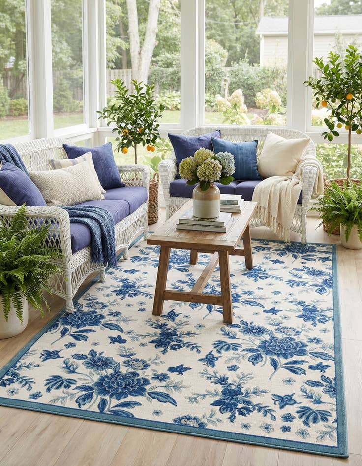 Detail image of  6' x 9' Blossom Rug