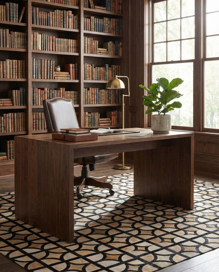 Detail image of 5' x 7' 10 Cowhide Rug